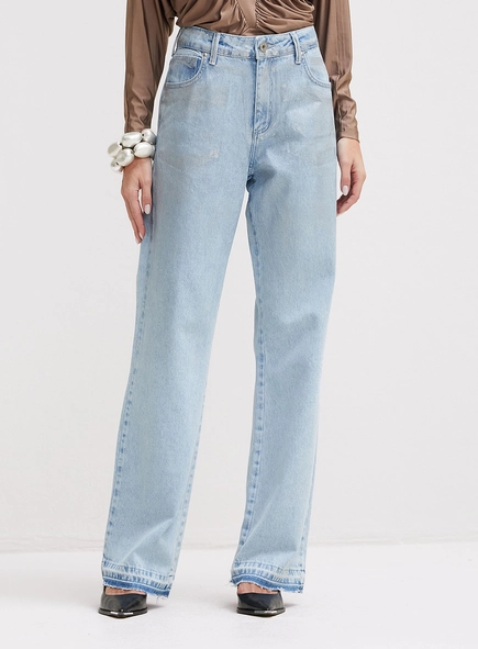 Calça Jeans Feminina Wide Leg - Raquel