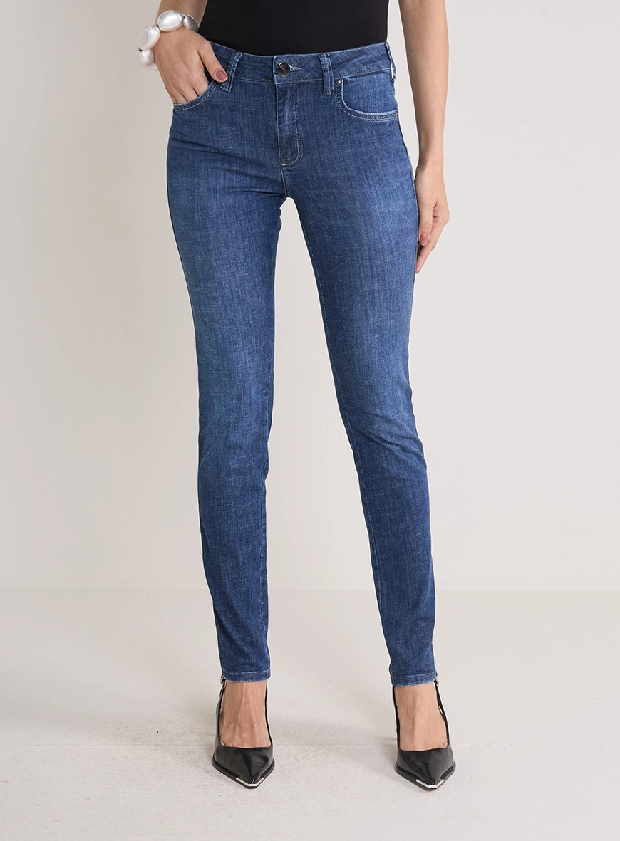 Calça Jeans Feminina Skinny Marisa Índigo