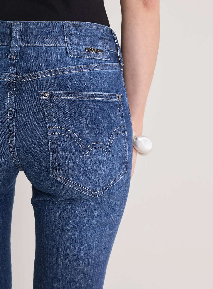 Calça Jeans Feminina Skinny Marisa Índigo