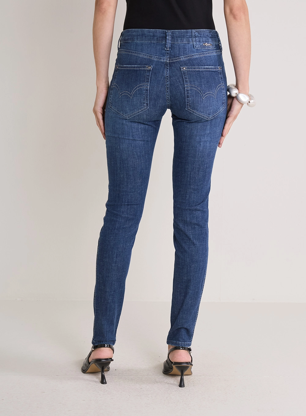 Calça Jeans Feminina Skinny Marisa Índigo 4