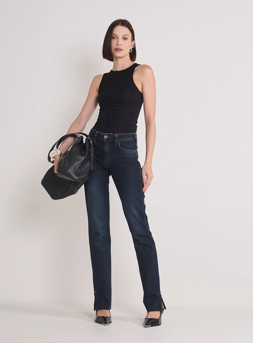 Calça Jeans Feminina Slim - Marisa Índigo