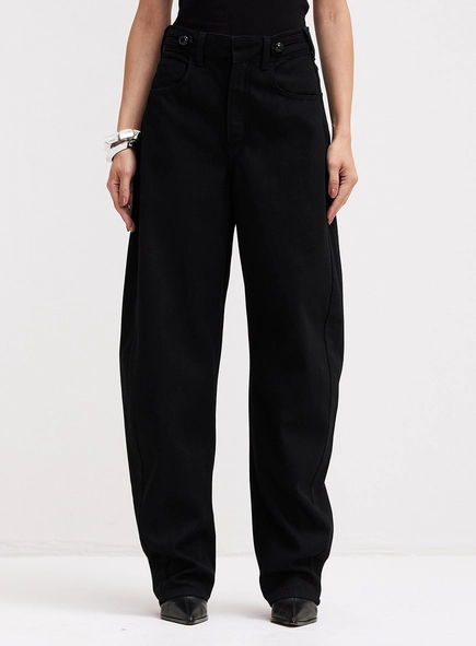 Calça Jeans Feminina Barrel