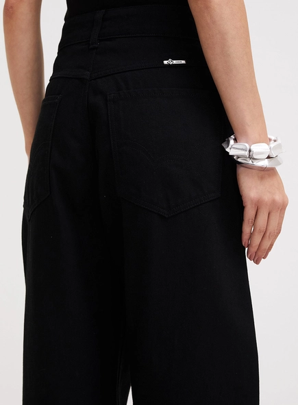 Calça Jeans Feminina Barrel