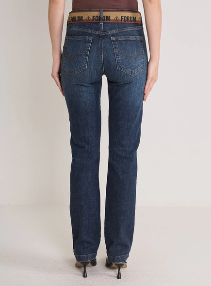 Calça Jeans Feminina Marisa Slim Com Cinto