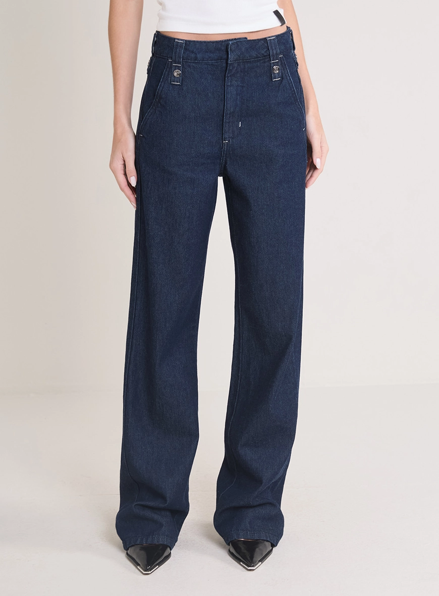 Calça Jeans Feminina Lavagem Escura - Bella Índigo