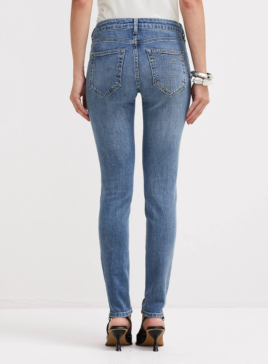 Calça Jeans Feminina Marisa Skinny Lavagem Clara Índigo