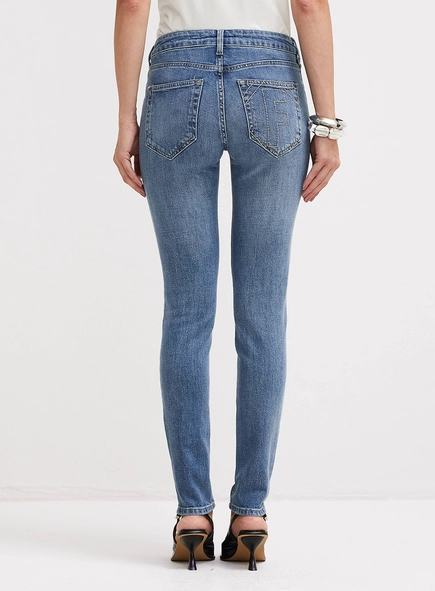 Calça Jeans Feminina Marisa Skinny Lavagem Clara