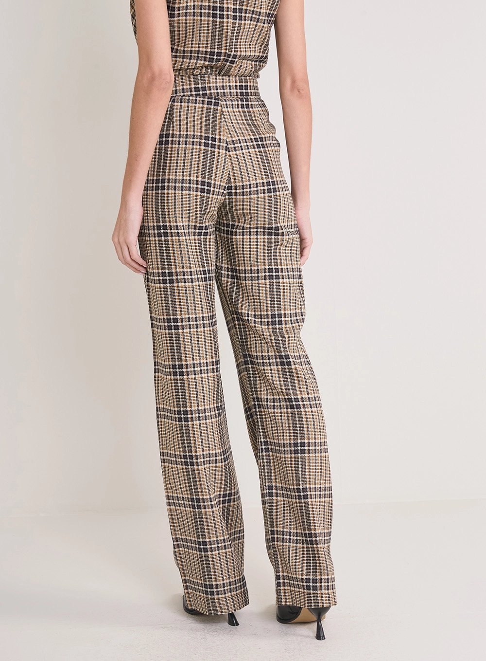 Calça Alfaiataria Feminina Xadrez Estampados 4