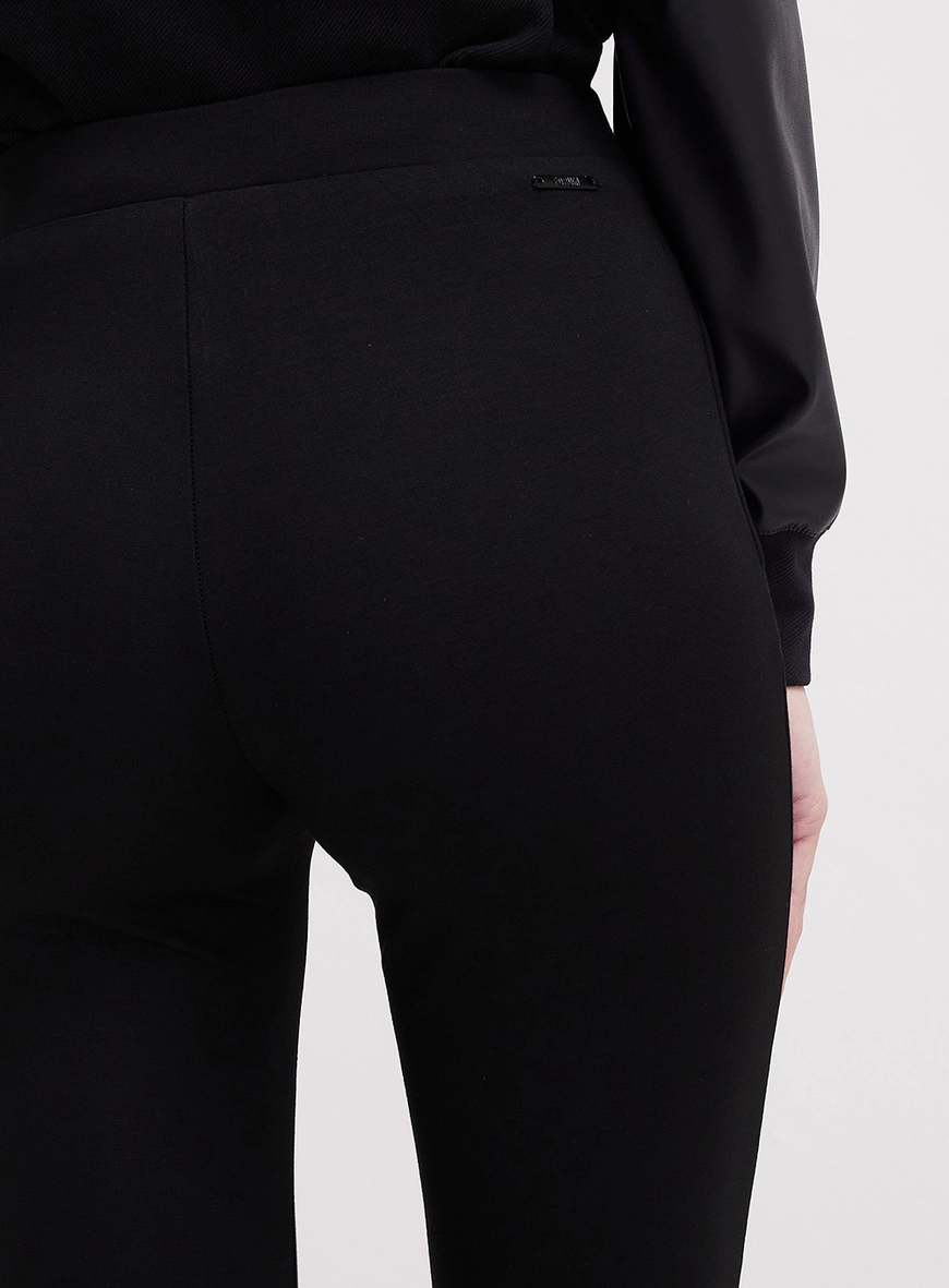 Calça Feminina Montaria Com Fenda Preto
