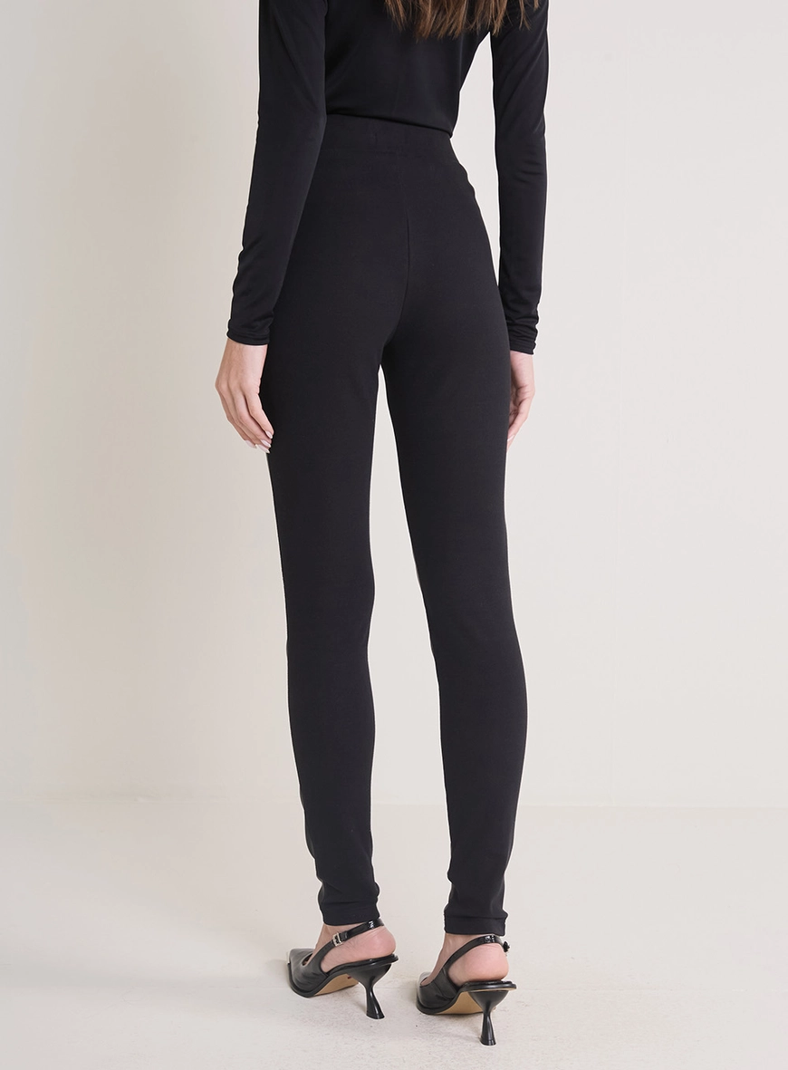 Calça Feminina Montaria Pu Preto