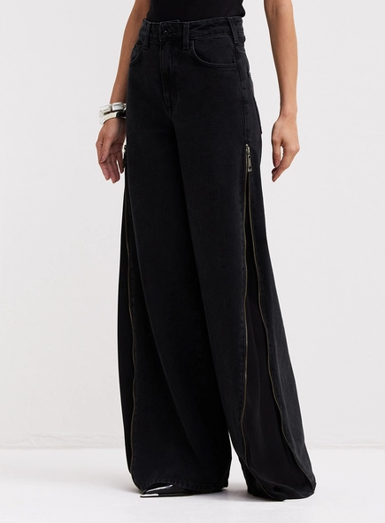 Calça Jeans Feminina Detalhe Lateral - Thais