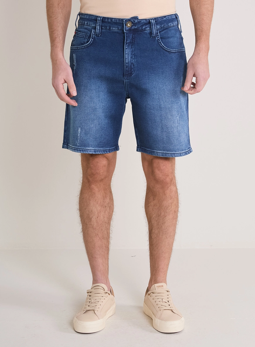 Bermuda Jeans Masculina - Dom Índigo