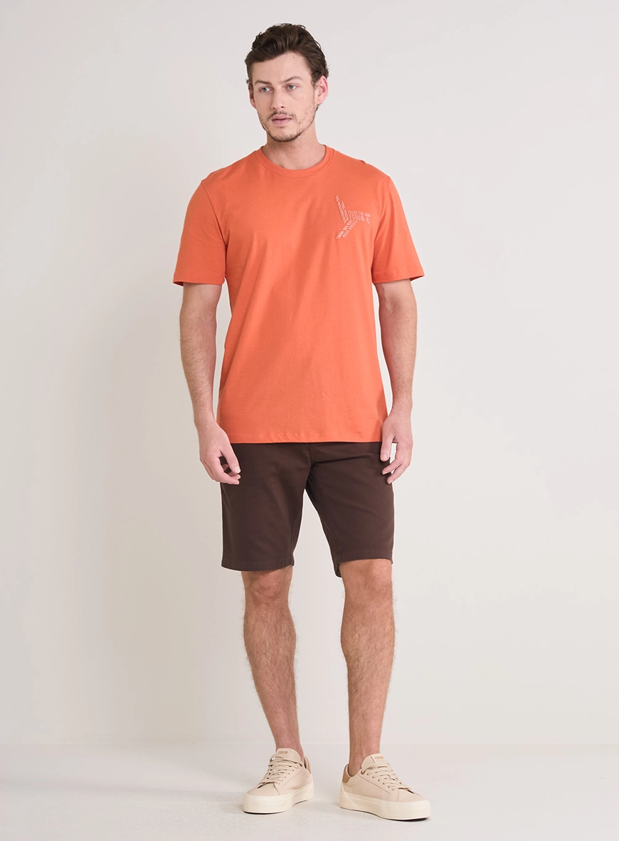 Bermuda Sarja  Masculino - Benjamin Marrom