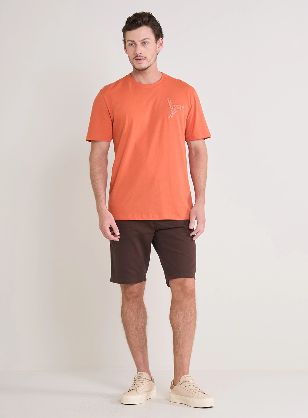 Bermuda Sarja  Masculino - Benjamin Marrom 1