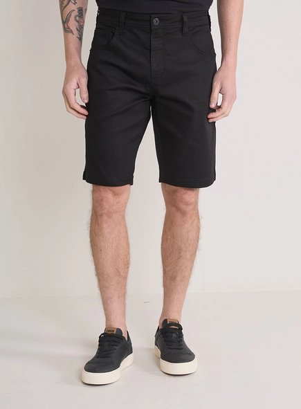 Bermuda Sarja Masculina Paul Slim Everblack