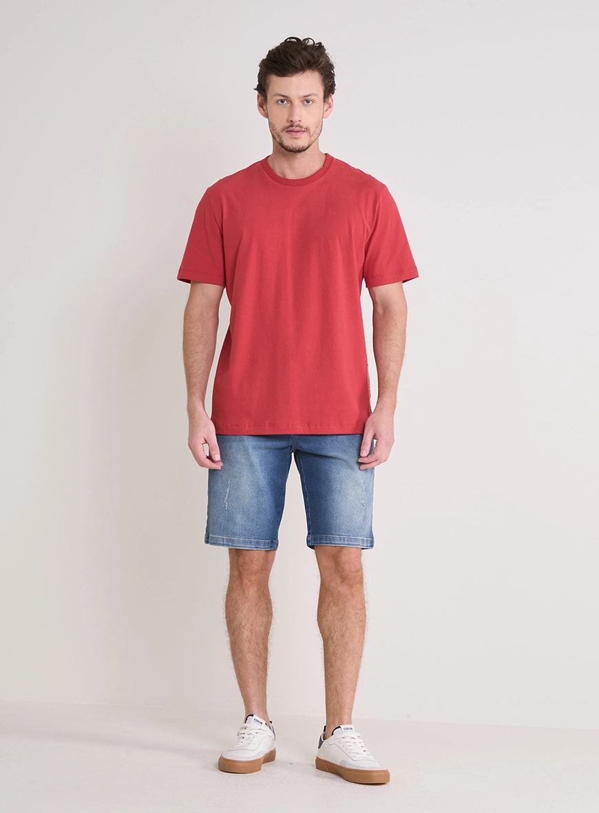Bermuda Jeans Masculina Paul Slim Índigo