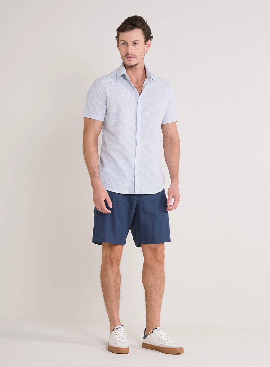 Bermuda Alfaiataria Masculina St Barths Azul