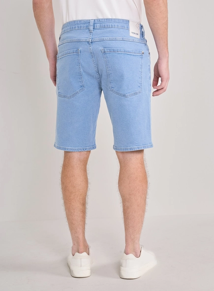 Bermuda Jeans Masculina Paul Slim Cintura Média