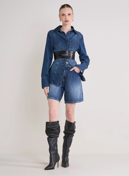 Bermuda Jeans Feminina - Raquel