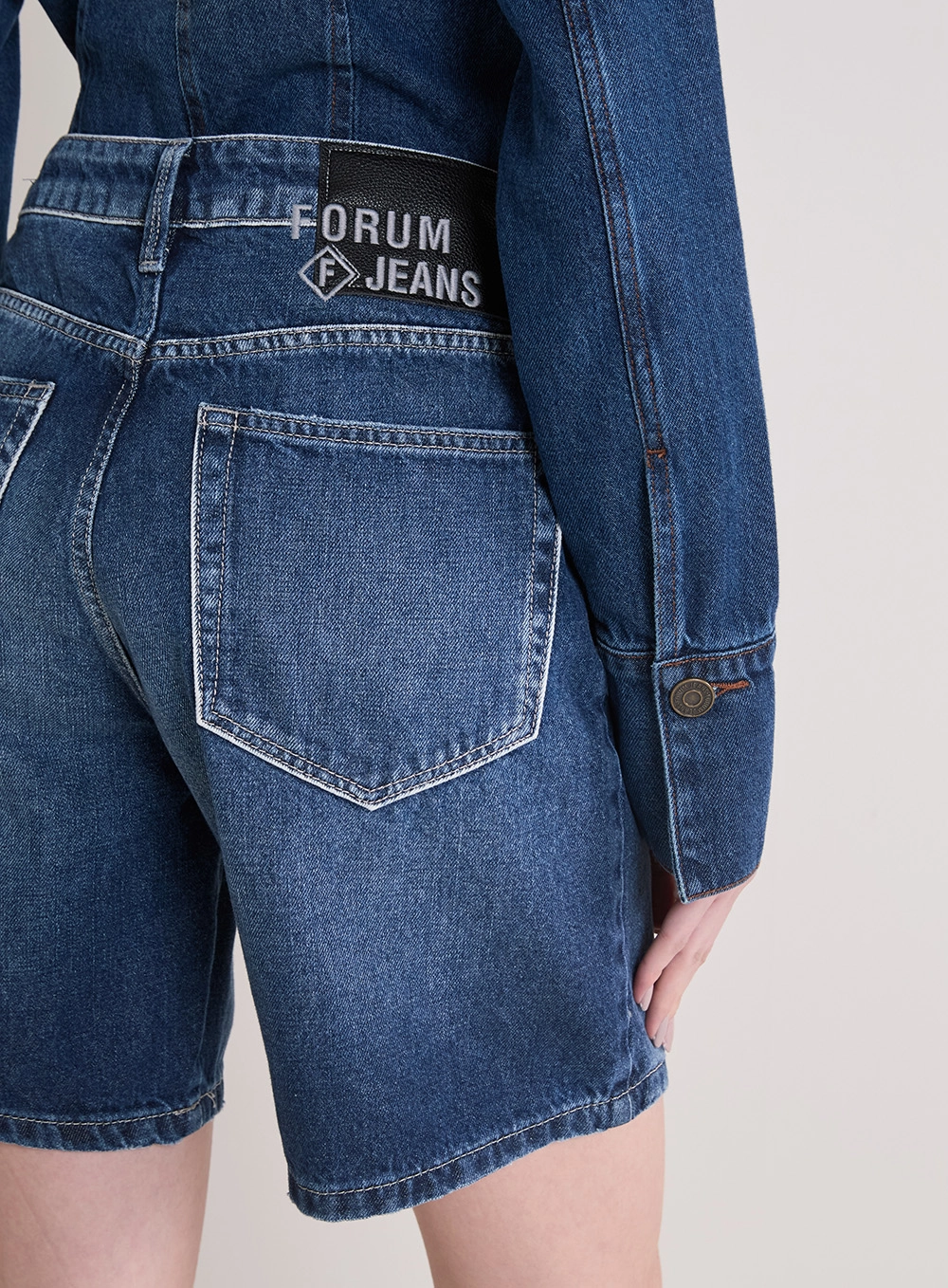Bermuda Jeans Feminina - Raquel Índigo 3