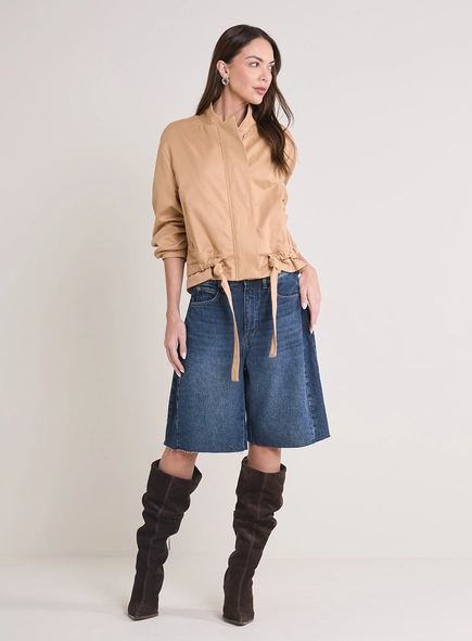 Bermuda Jeans Feminina - Barrel
