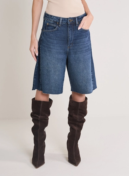 Bermuda Jeans Feminina - Barrel