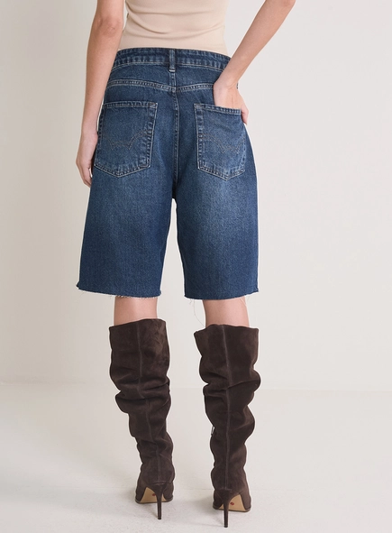 Bermuda Jeans Feminina - Barrel