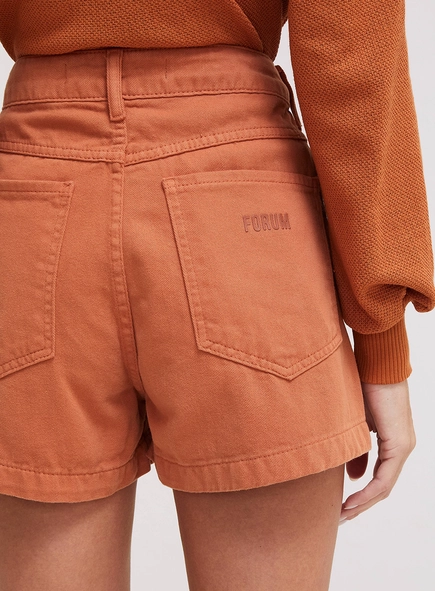 Short Sarja Alfaiataria Com Passantes