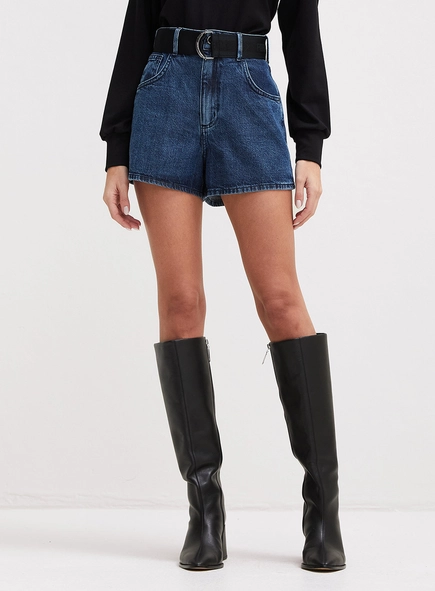 Short Jeans Sofia Com Cinto Personalizado