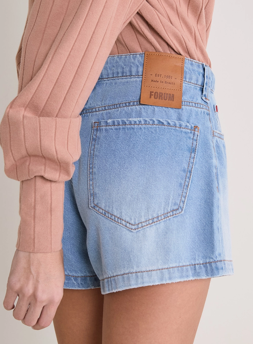 Short Jeans Nina Básico Índigo