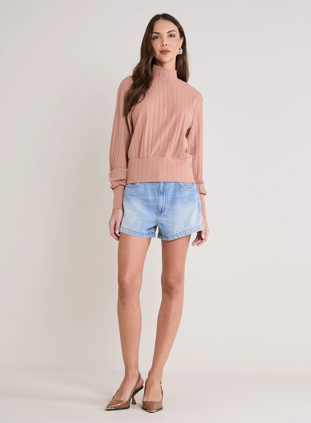 Short Jeans Nina Básico Índigo 1