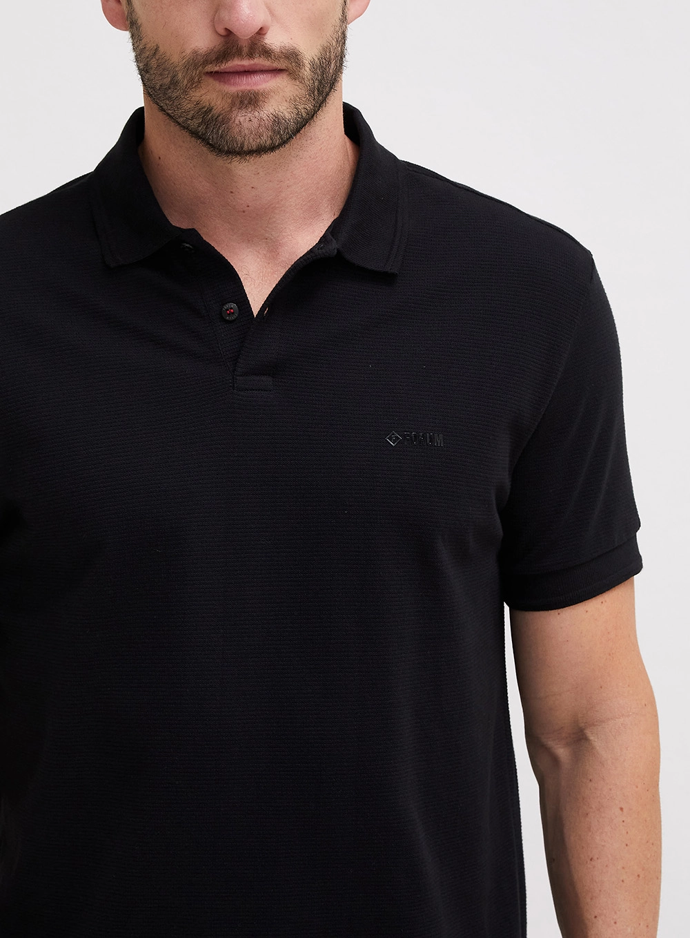 Polo Masculina Muscle Preto 2