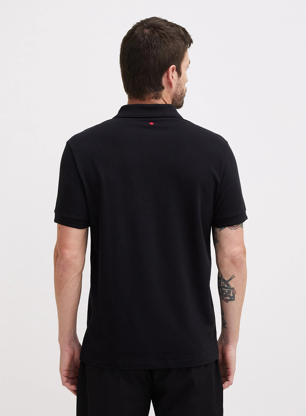 Polo Masculina Muscle Preto 3