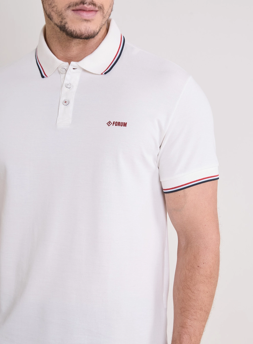 Polo Masculina Muscle Piquet Off Shell