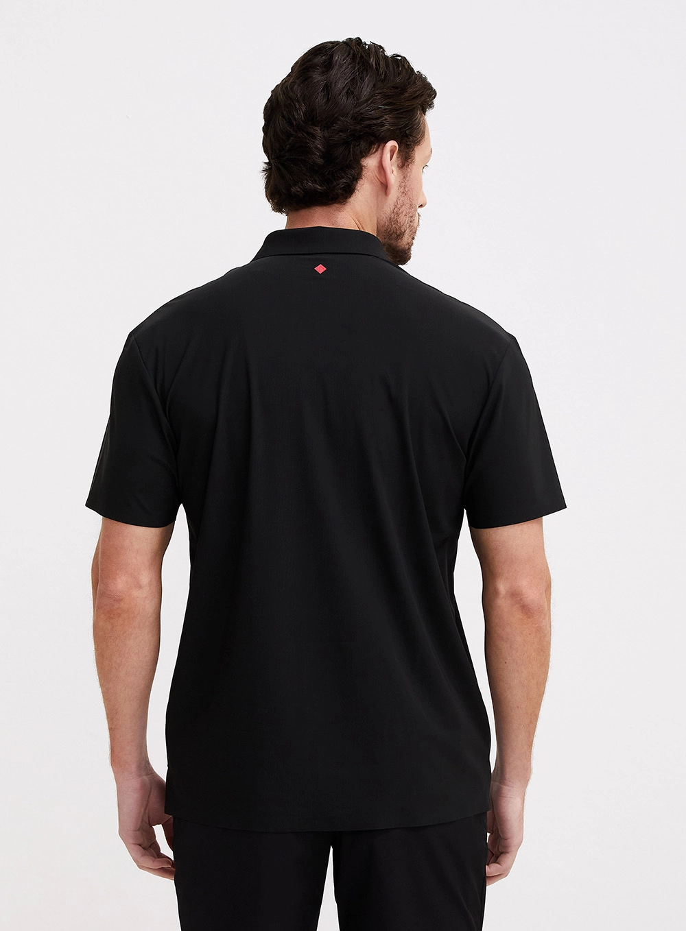 Polo Masculina Muscle Com Zíper Preto 3