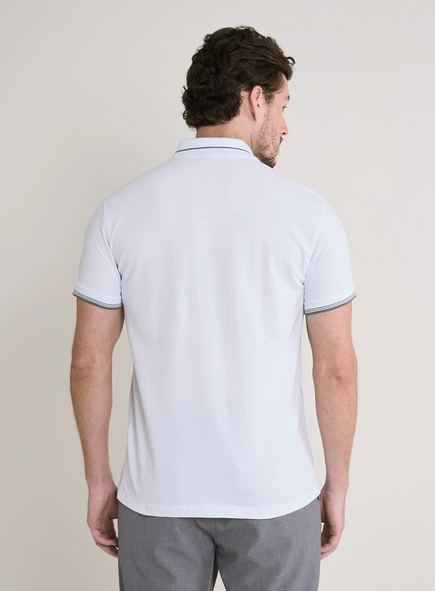 Polo Masculina Muscle Contrast Line