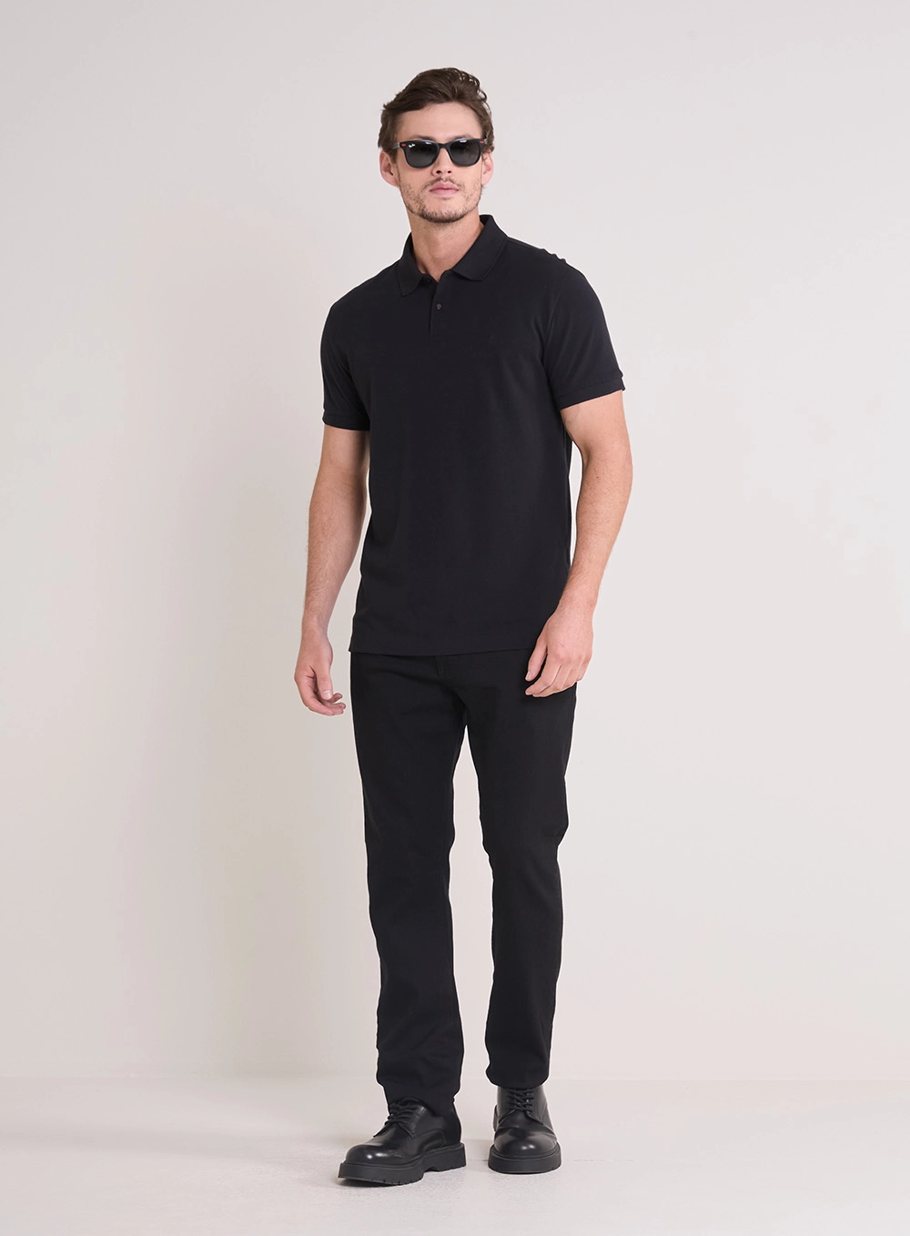 Polo Muscle Masculina Preto 1