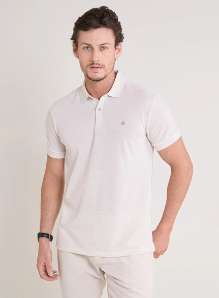 Polo Masculina Muscle Com Detalhe Bordado