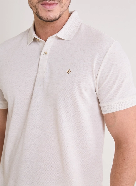 Polo Masculina Muscle Com Detalhe Bordado