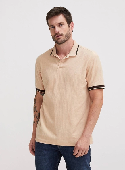 Polo Masculina Muscle Texturizada