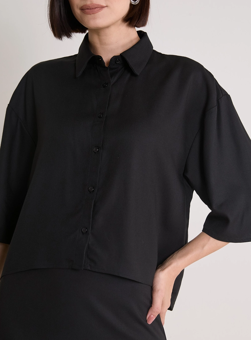 Camisa Feminina Básica Preto