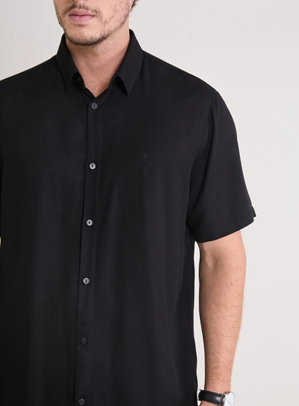 Camisa Masculina Relax Manga Curta