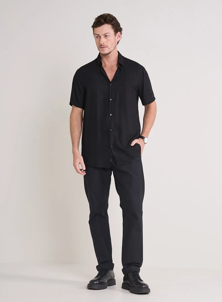 Camisa Masculina Relax Manga Curta