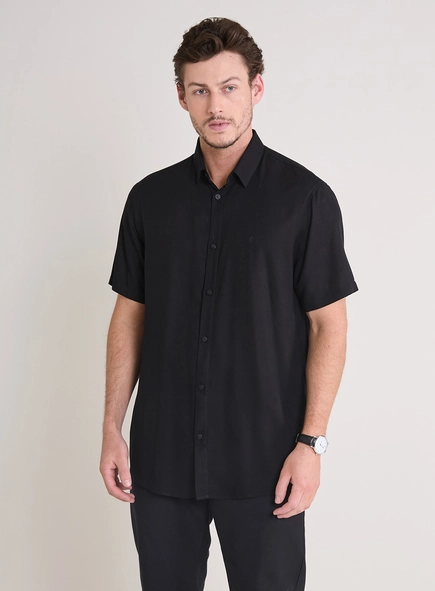 Camisa Masculina Relax Manga Curta