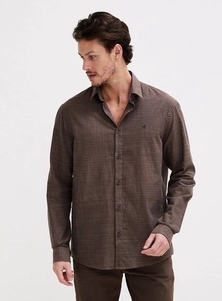Camisa Masculina Relax Manga Longa