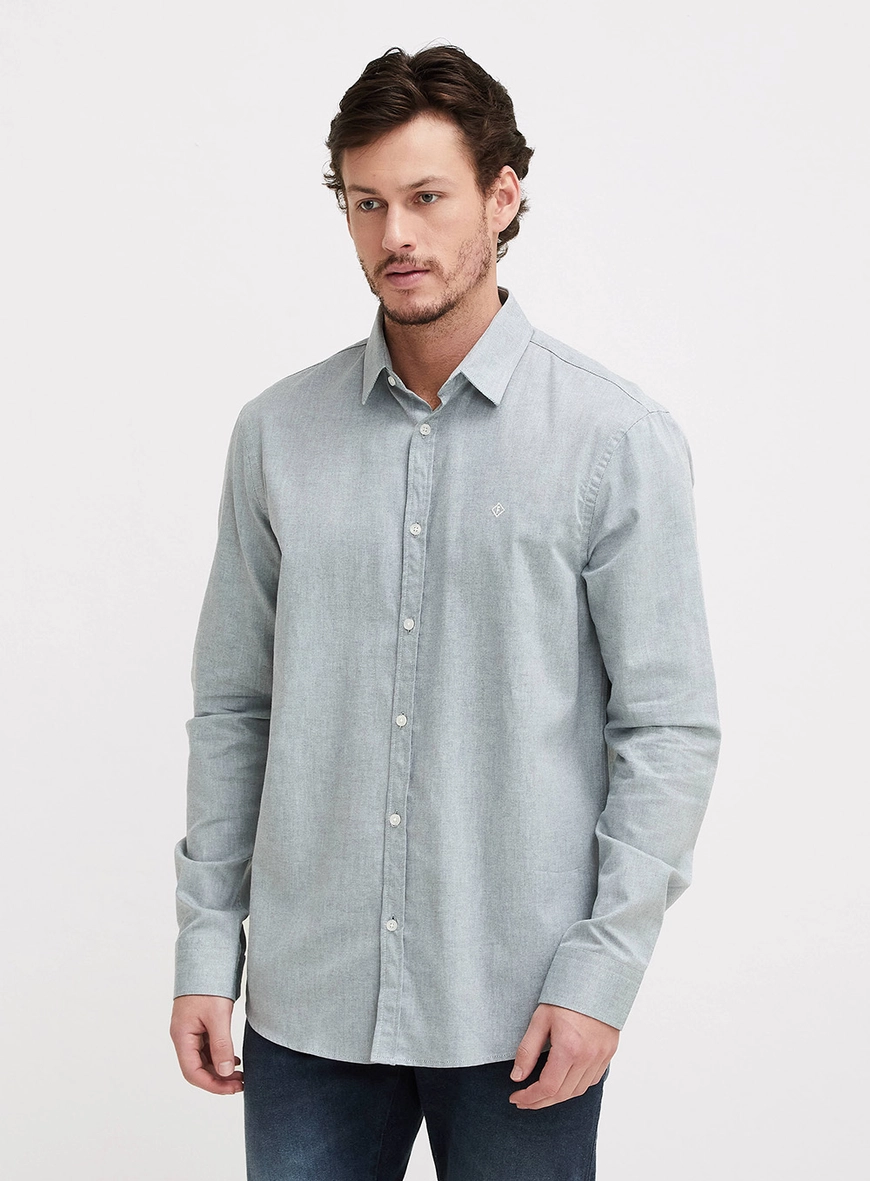 Camisa Masculina Relax Verde