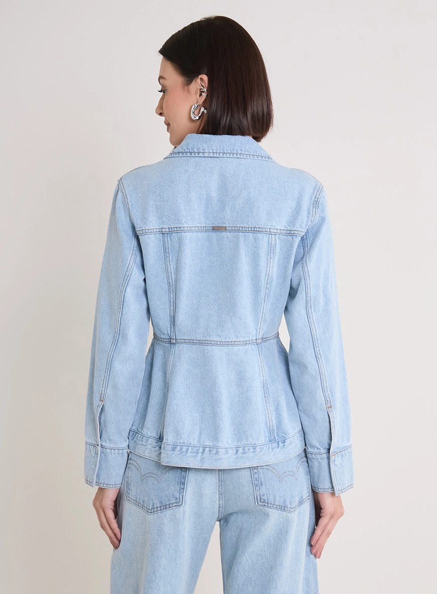 Jaqueta Jeans Feminina Trucker Índigo
