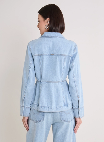 Jaqueta Jeans Feminina Trucker