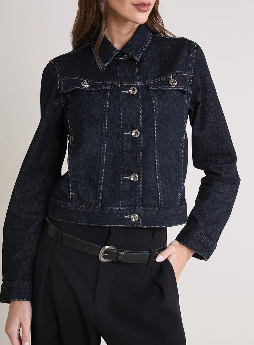Jaqueta Jeans Feminina Trucker Índigo