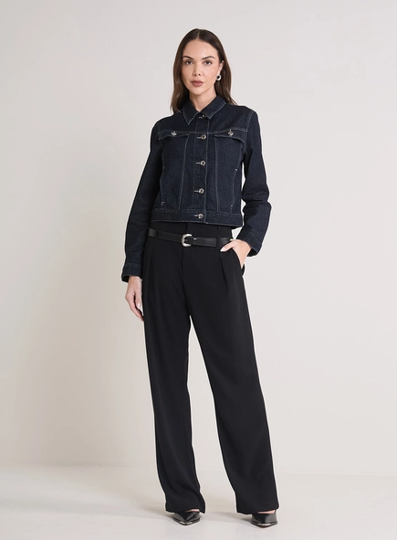 Jaqueta Jeans Feminina Trucker